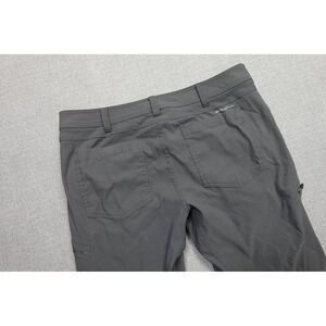 Eddie Bauer First Ascent Pants Mens 38x30 Gray Fleece Lined Softshell Hiking